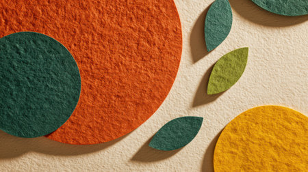 Geometric Shapes in Summer Color Paletteの素材