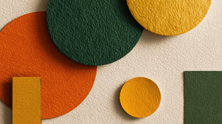 Geometric Shapes in Summer Color Paletteの素材