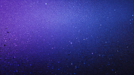 Dark blue to deep purple glowing gradient background with subtle grain and black noise texture, perfect for elegant poster or header designの素材