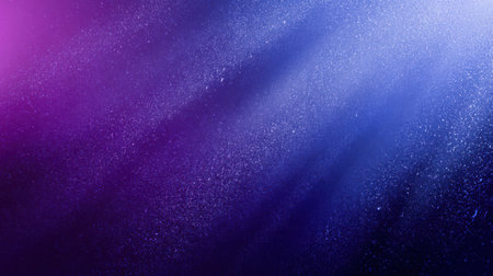 Dark luminous gradient background with smooth transition from blue to violet, enhanced with grainy noiseの素材