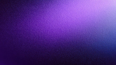 Stylish glowing gradient from dark indigo to plum purple with smooth grainy finish, ideal for minimal bannersの素材