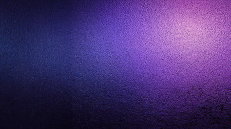 Stylish glowing gradient from dark indigo to plum purple with smooth grainy finish, ideal for minimal bannersの素材