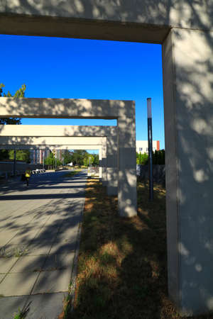 Urban architecture promenade for walking