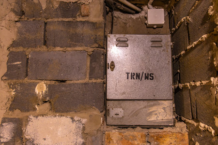 Metal box for an electric meter, measurement of electricity consumption