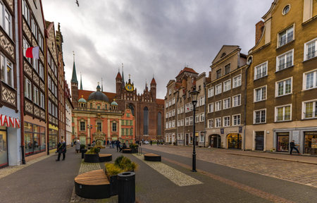 The center of the old town of GdaÅ„sk, a walk along the Motlawa River, historic tenement houses,...