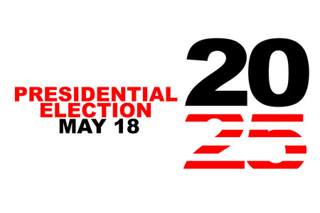 Graphics, map of Poland, Presidential Elections, election day in Poland, May 18, 2025