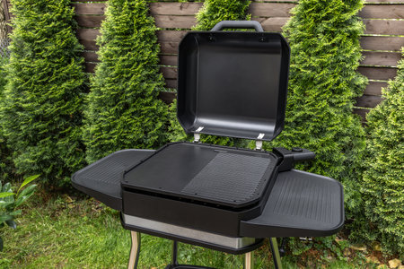 Assembling a new grill on the plot, installing an electric grill, hotplate, thermostat, power cable,...