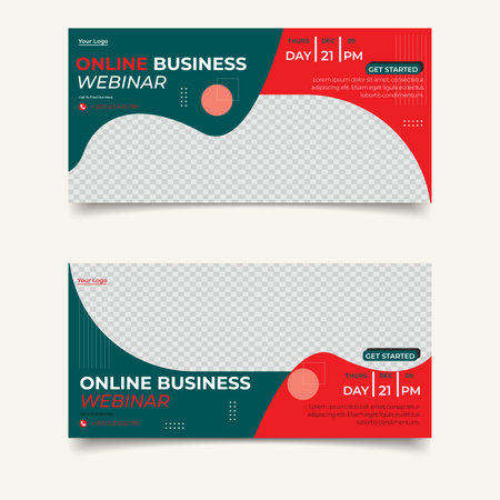 Gift voucher template. Red and green color. Vector illustration.のイラスト素材