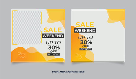 Sale banner template design for social media posts and web internet adsのイラスト素材