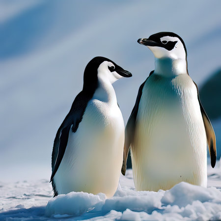 Chinstrap penguin (Pygoscelis chinstrap)の写真素材