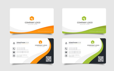 Modern Creative and Clean Business Card Template. Vector Illustration EPS10のイラスト素材