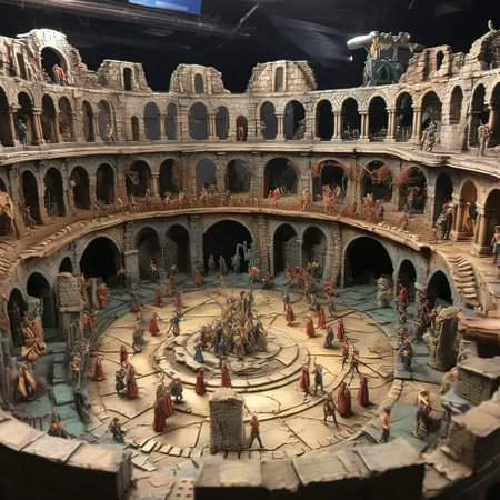 The Roman Coliseum in Rome, Italyの写真素材