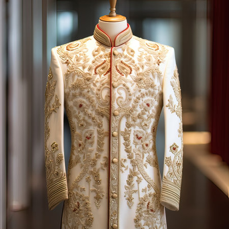 Mannequins with wedding dresses in the store. Luxury fashion.の写真素材