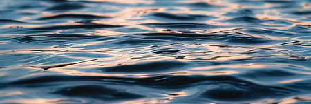 Close-up of water surface with ripples. Abstract background.の写真素材