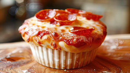 Creamy cottage cheese tart with salami and caramelized onionsの写真素材