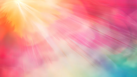 abstract colorful background with bokeh defocused lights and shadowの写真素材