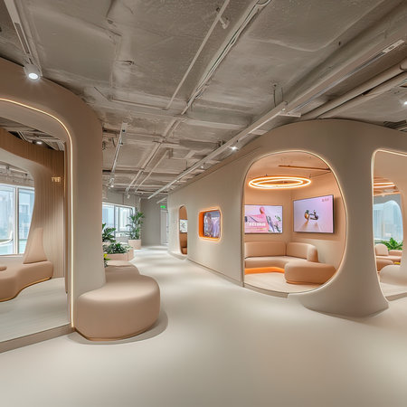 Interior of a modern office. 3D render. 3D illustrationの写真素材