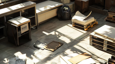 Garibaldi Towers interior. Garibaldi Towers are two important modern skyscrapers, 100 meter high, energy self-sufficient thanks to solar panels and insulating materialsの写真素材