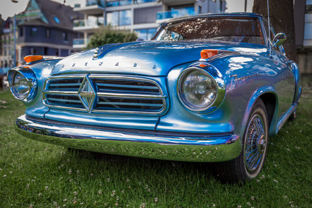 Classic car in Hallstatt, Austria.
