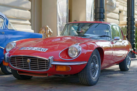 Exhibition of retro cars in St. Petersburg.