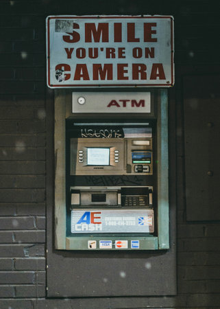 Close up of an ATM in Melbourne.