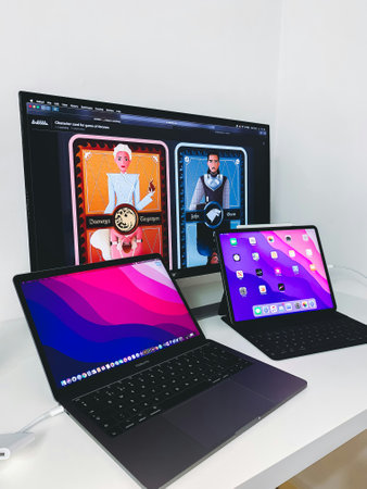 Apple Computers website displayed on a laptop.
