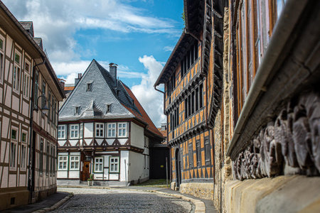 Half-timbered houses in Rothenburg ob der Tauber, Germany