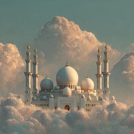 Sheikh Zayed Grand Mosque in Abu Dhabi, United Arab Emiratesの写真素材