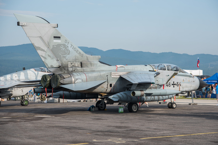 Panavia Tornado ECR from Germany Air Force in SIAF 2017のeditorial素材
