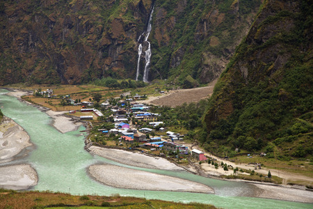 Annapurna Region, Nepalの写真素材