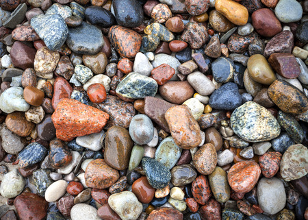 Baltic sea stones and pebbles background の写真素材