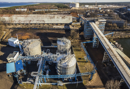Industry District in Swinoujscie, Polandの写真素材