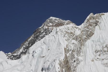Mountains in Sagarmatha National Park, Himalayas, Nepal の写真素材
