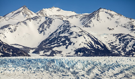 Glacier in Torres del Paine National Park, Chile の写真素材