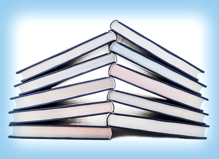 Stack of books isolatedの写真素材