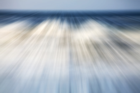 Motion blurred picture of a sea, nature background.の写真素材