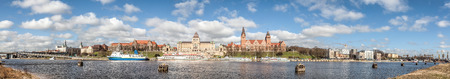 Panoramic view of Szczecin waterfront, Poland.の写真素材