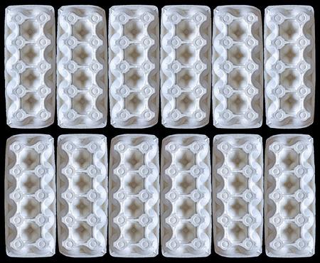 Abstract background or texture made of egg boxes.の写真素材