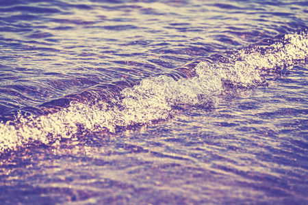Vintage filtered wave, abstract background or texture, shallow depth of field.の写真素材