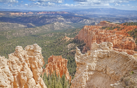 Rock formations in Bryce Canyon National Park, Utah, USA.の写真素材