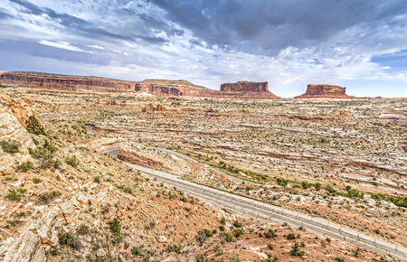 Stormy sky over Canyonlands National Park, Island in the Sky district, Utah, USA.の写真素材