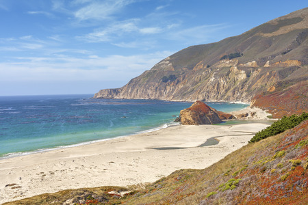 California coastline along Pacific Coast Highway, USA.の写真素材