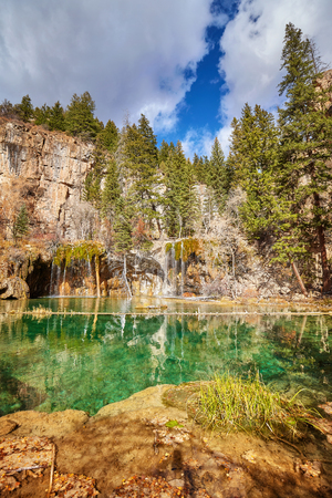 Hanging Lake in Glenwood Canyon, Colorado, USA.の写真素材