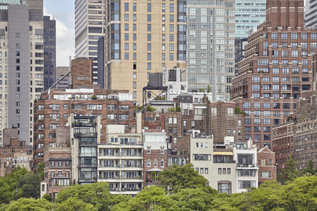 Varied architecture of Manhattan, New York City, USA.の写真素材