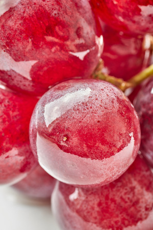 Close up picture of red grapes, selective focus.の写真素材