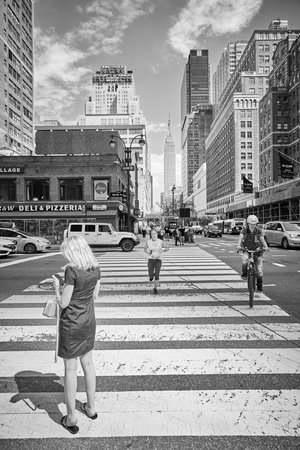 New York, USA - June 28, 2018: City life in the Big Apple, this nickname for New York City first...