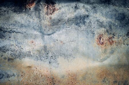 Rusty metal sheet surface, abstract grunge background or texture.