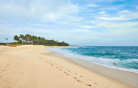 Sri Lanka West Coast beach landscape.の写真素材
