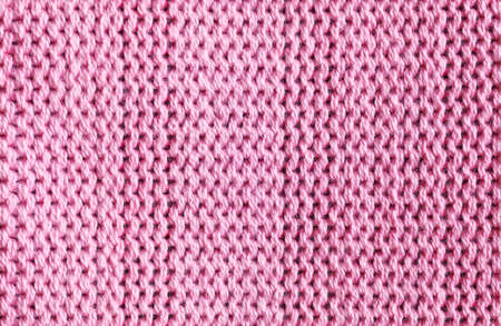 Close up picture of pink fabric fibers, selective focus.の写真素材