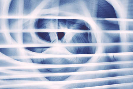 Photo of motion blurred lights and shapes, abstract background.